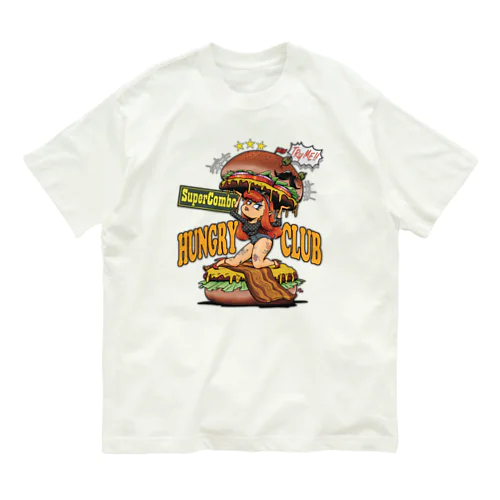 "HUNGRY CLUB" オーガニックコットンTシャツ