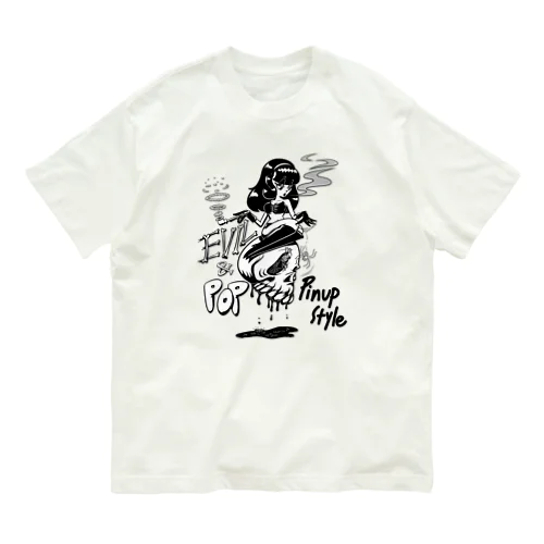 “evil & pop" #1 Organic Cotton T-Shirt