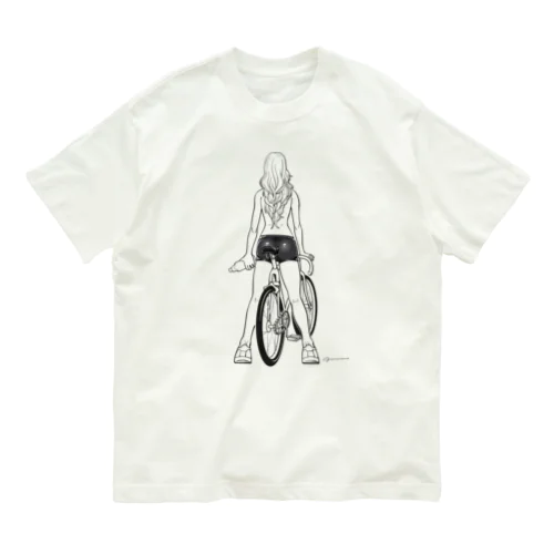 fixed bike オーガニックコットンTシャツ