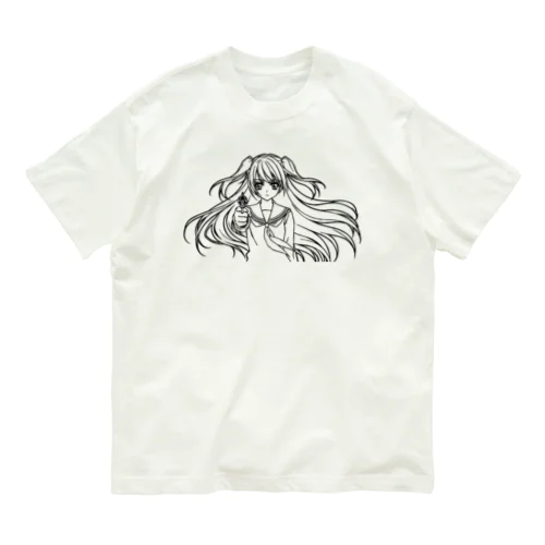 女子高生とリボルバー Organic Cotton T-Shirt