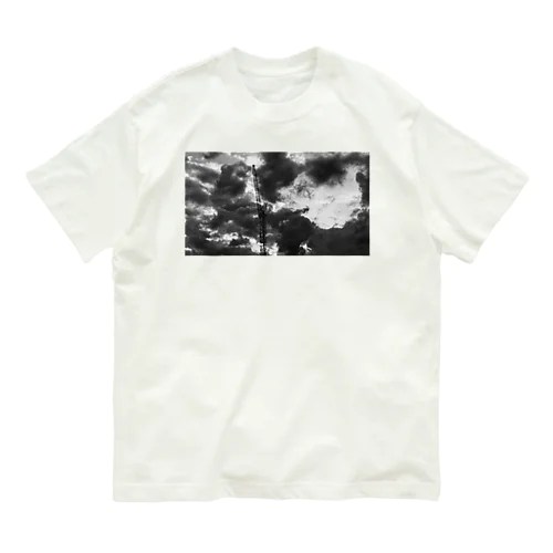 曇天とクレーン Organic Cotton T-Shirt