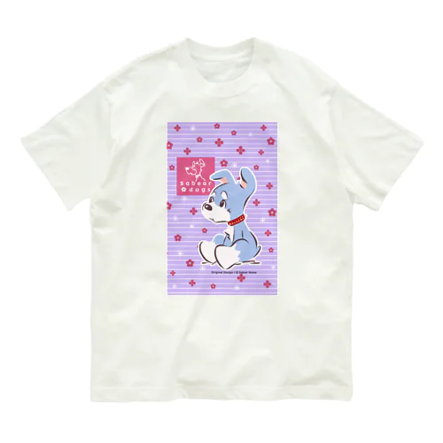 おすわりマオちゃん_ウエア オーガニックコットンTシャツ