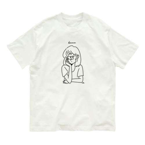 マチダタケル - hmmm Girl Organic Cotton T-Shirt