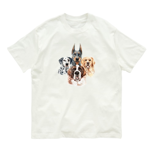 賢くて優しい、大きい犬たち。 Organic Cotton T-Shirt