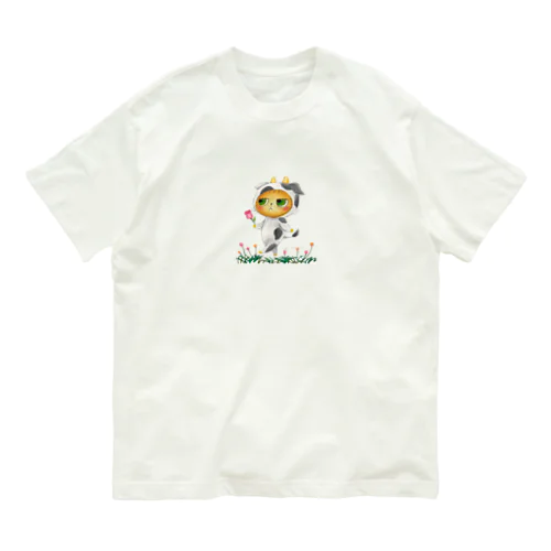 牛ぐるみちーちゃん Organic Cotton T-Shirt