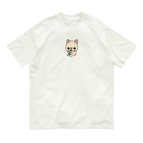 クリームソーダ飲むよ。 Organic Cotton T-Shirt