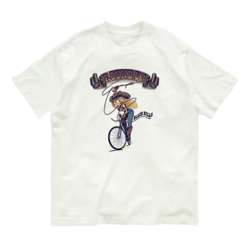 ”ROUND UP” オーガニックコットンTシャツ