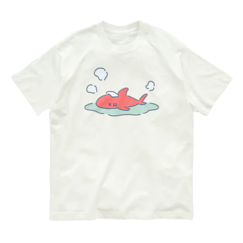 のぼせたサメ オーガニックコットンTシャツ