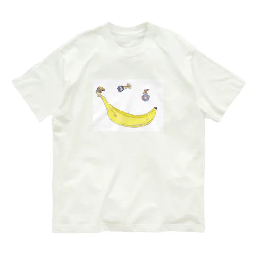 バナナスマイリー　Banana Smiley オーガニックコットンTシャツ