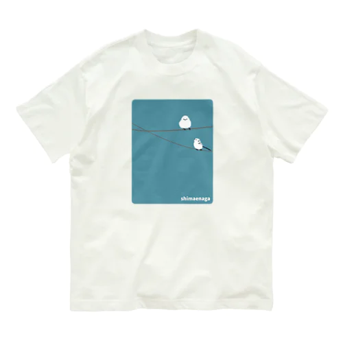 シマエナガ オーガニックコットンTシャツ