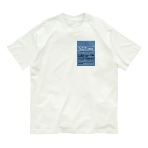 N.Y.T.-sum hi-liteオマージュ オーガニックコットンTシャツ