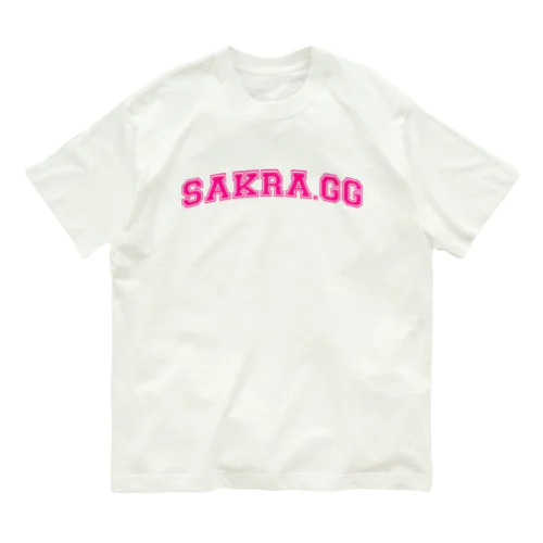 Sakra.gg College Font オーガニックコットンTシャツ