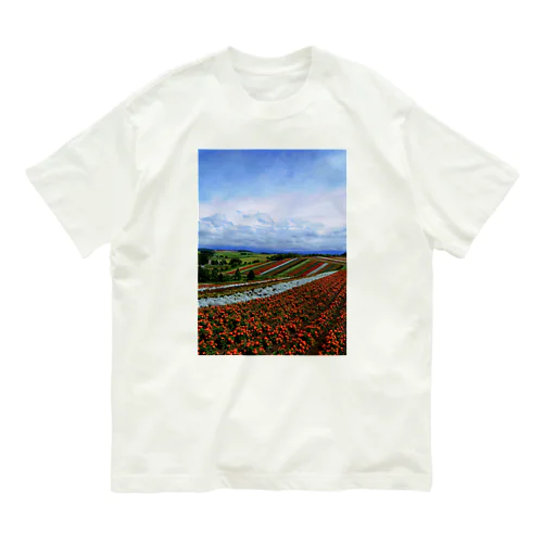 北海道　美瑛　四季彩の丘 Organic Cotton T-Shirt