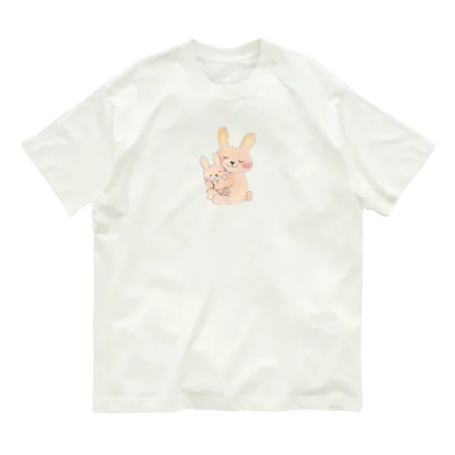 そばにいてくれるうさぎ Organic Cotton T-Shirt