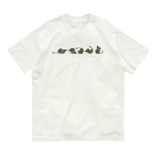 でんぐりデグー オーガニックコットンTシャツ