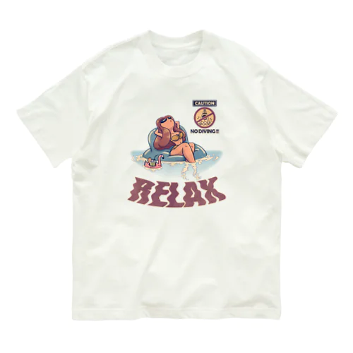 "RELAX" オーガニックコットンTシャツ