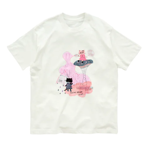 土砂降りハート（ピンク） Organic Cotton T-Shirt