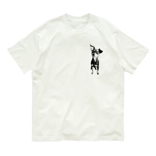 ミニチュアピンシャー / ミニピン /Miniature Pinscher / minipin ロゴ無し Organic Cotton T-Shirt