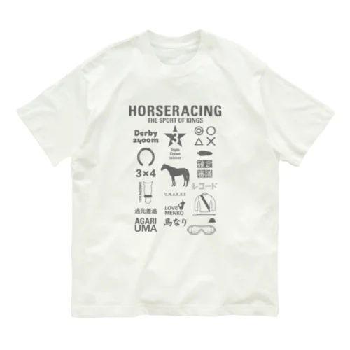 HORSERACING GRAPHICS Organic Cotton T-Shirt