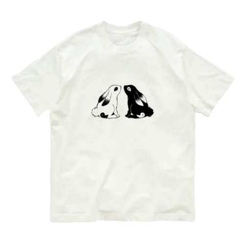 勾玉うさぎさん／透過 Organic Cotton T-Shirt