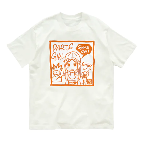 GAME ON!　【SPICY ORANGE】 オーガニックコットンTシャツ