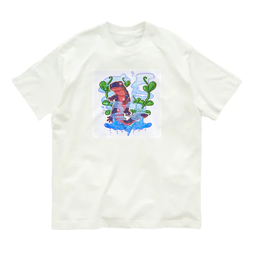 イモリ オーガニックコットンTシャツ