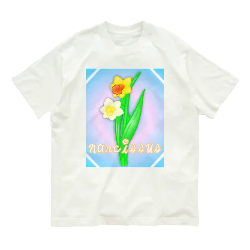 narcissus 水仙 Organic Cotton T-Shirt