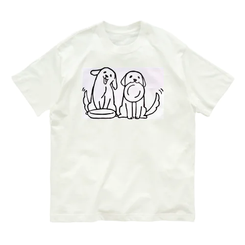 2匹のわんちゃん Organic Cotton T-Shirt