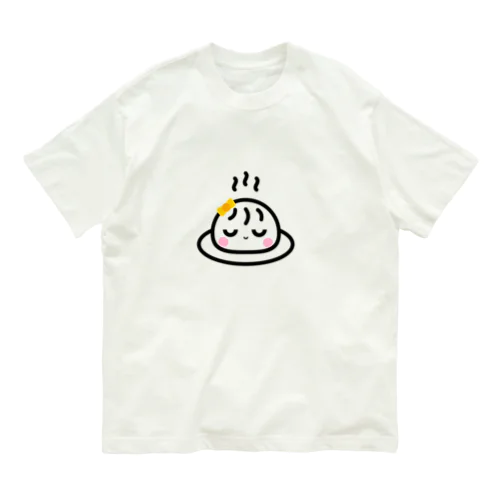 湯包ちゃん瞑想中 オーガニックコットンTシャツ