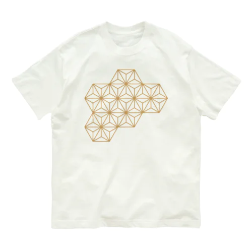 組子　麻の葉 Organic Cotton T-Shirt