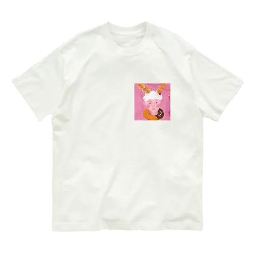 ねじりドーナツうさぎ オーガニックコットンTシャツ