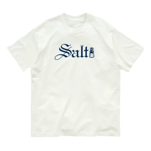 SALT (NAVY) オーガニックコットンTシャツ