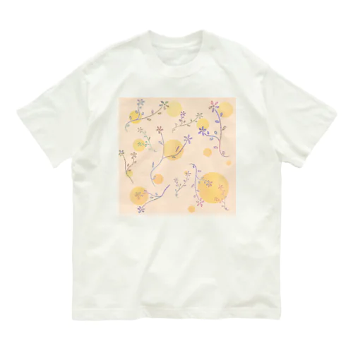 パステル草花 Organic Cotton T-Shirt