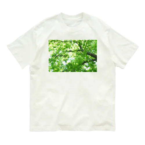 風に揺れる木 Organic Cotton T-Shirt