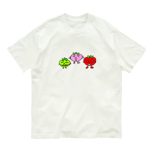 見トマ聞かトマ言わトマ Organic Cotton T-Shirt