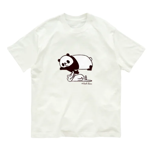 パンダのおはなし　パンダとワニ お昼寝タイム Organic Cotton T-Shirt