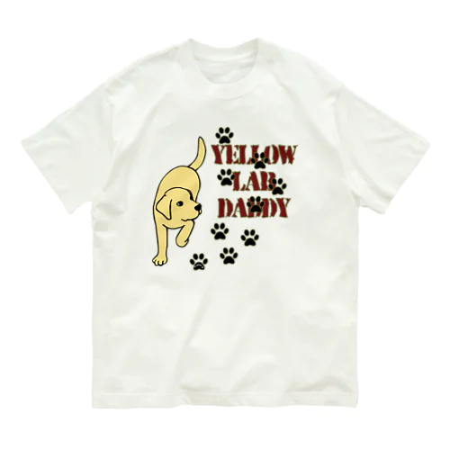 Yellow Lab Daddy　イエローラブラドール Organic Cotton T-Shirt