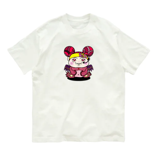 下唇カミモンスター オーガニックコットンTシャツ