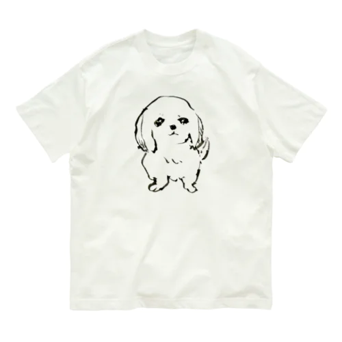 健気な犬 オーガニックコットンTシャツ