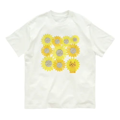 トラネコしまお、ボクがなりたかったのはひまわりじゃなくて、、、w Organic Cotton T-Shirt