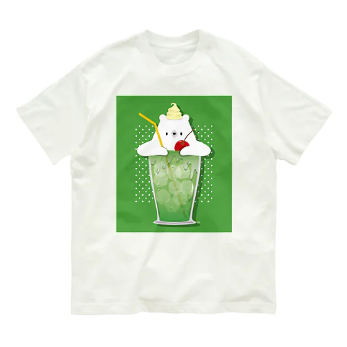 しろくまクリームソーダ オーガニックコットンTシャツ