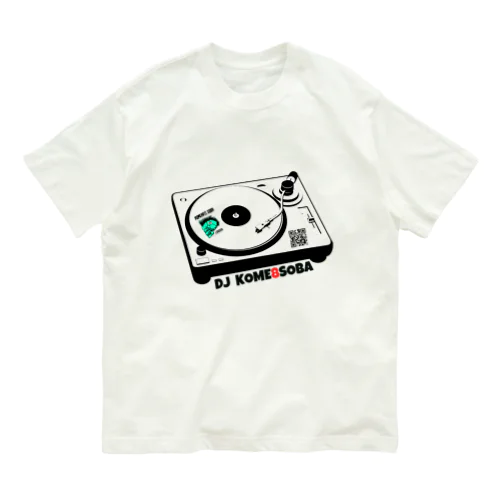 DJ KOME8SOBA❌フィンガーサイン オーガニックコットンTシャツ