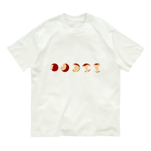 りんごの満ち欠け🍎 オーガニックコットンTシャツ