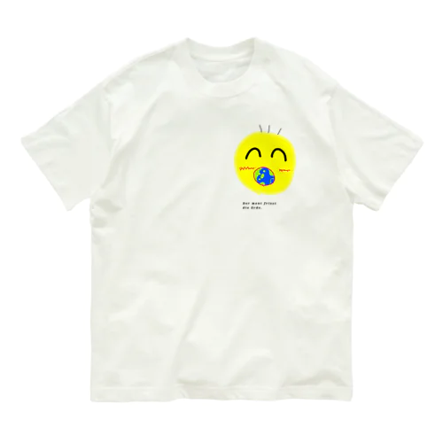 月が地球を食べる Organic Cotton T-Shirt