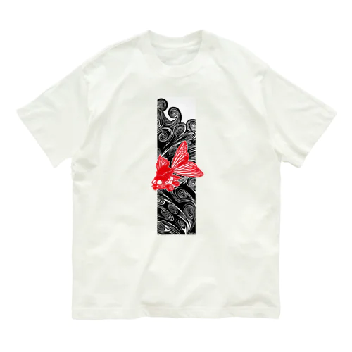 ドクロ金魚 オーガニックコットンTシャツ