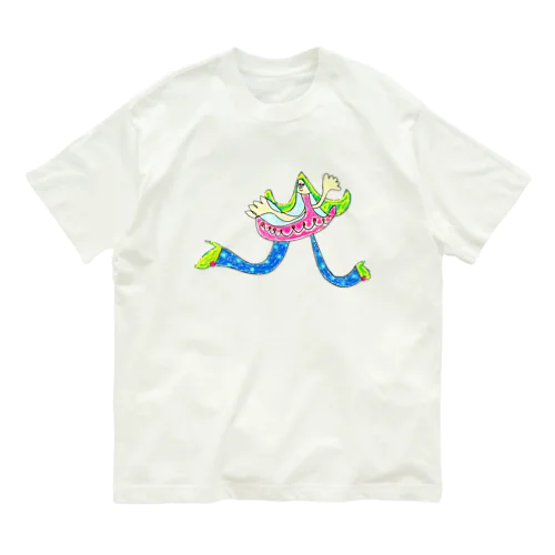 ダンシングガール オーガニックコットンTシャツ