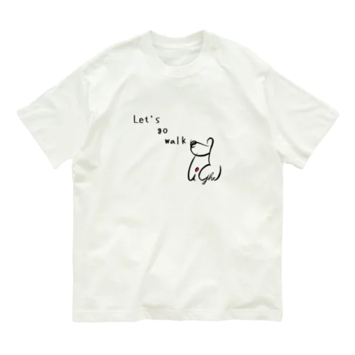 Let's go walk オーガニックコットンTシャツ