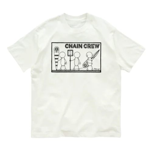 PBスティック君 CHAIN CREW Organic Cotton T-Shirt