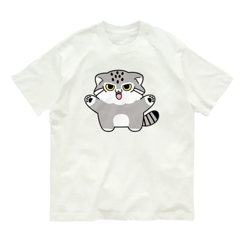 マヌルちゃんギャオー オーガニックコットンTシャツ