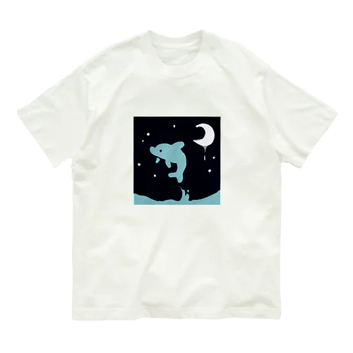 深夜　イルカ Organic Cotton T-Shirt